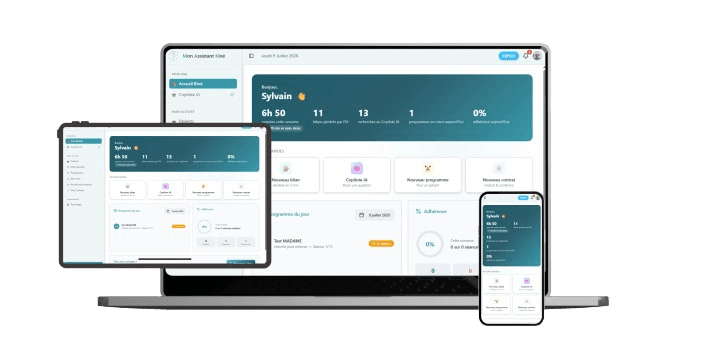 Mon Assistant Kiné — disponible sur PC, tablette et mobile